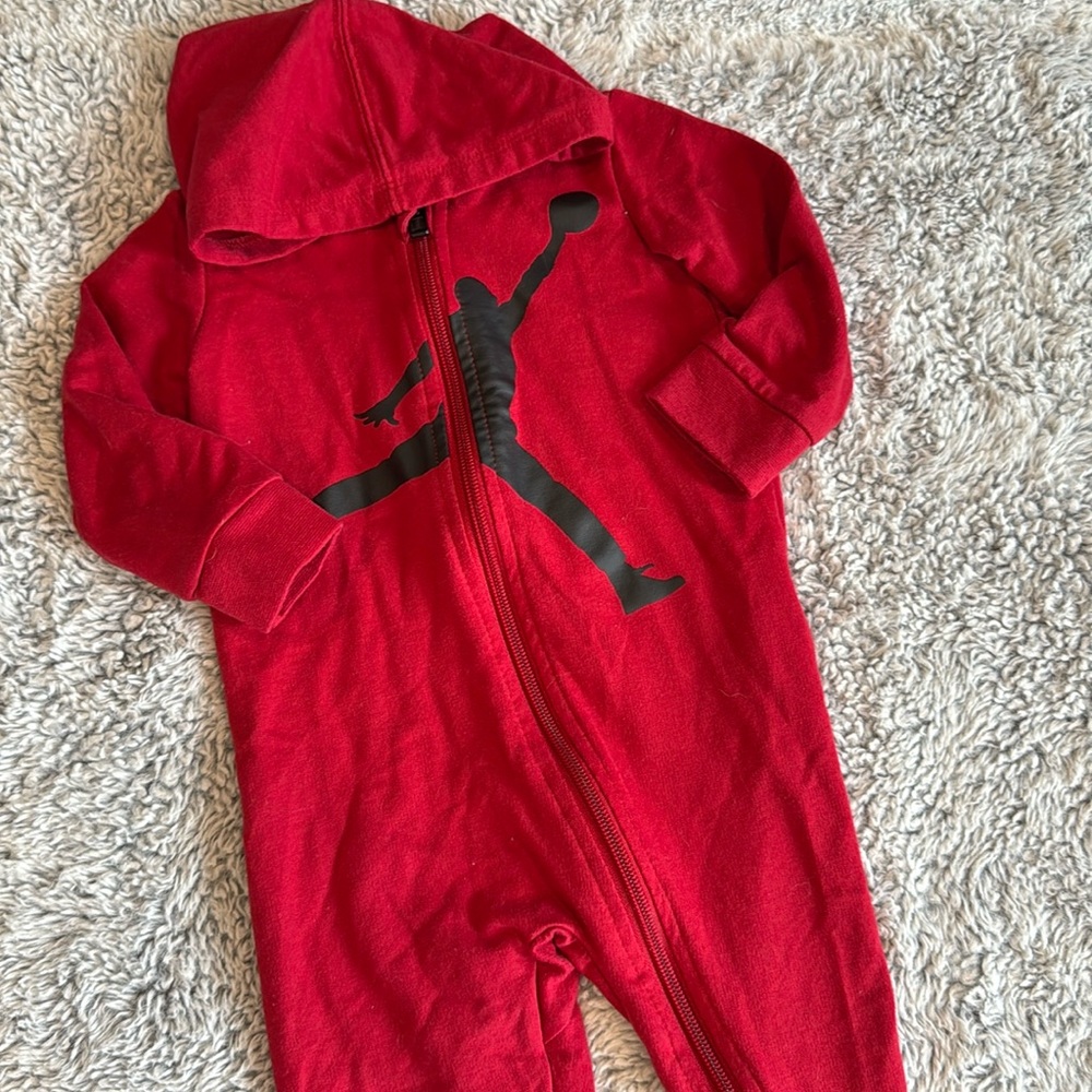 12M Air Jordan one piece hooded suit